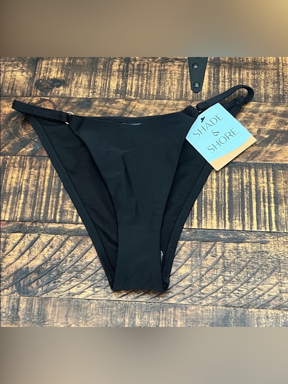 Shade & Shore Women's Classic Black Bikini Bottom